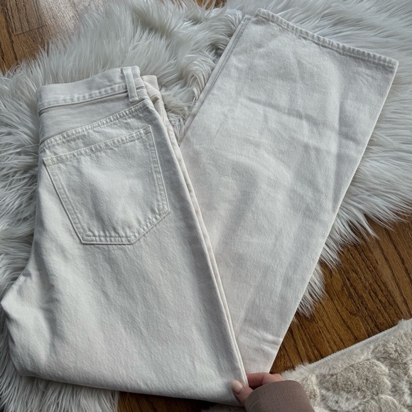 NWT Madewell Low-Slung Baggy Jeans in Vintage IVory - Picture 11 of 15